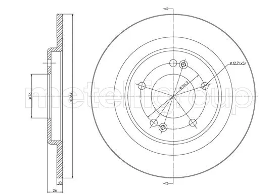 Brake Disc (23-1441C)