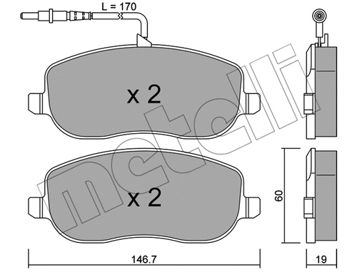 Brake Pad Set, disc brake (22-0530-0)