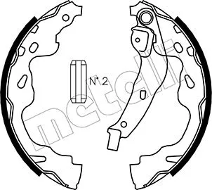 Brake Shoe Set (53-0438)
