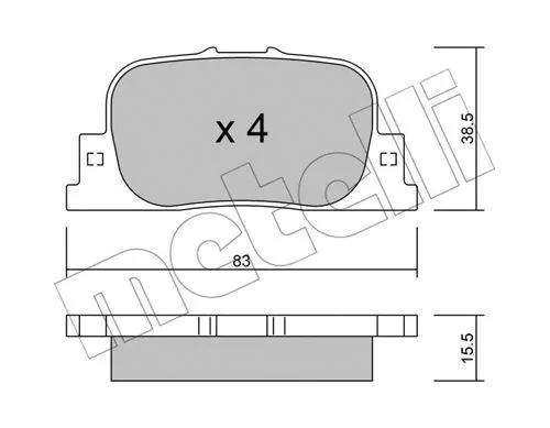 Brake Pad Set, disc brake (22-0752-0)