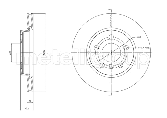 Brake Disc (23-1770C)