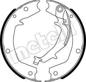 Brake Shoe Set, parking brake (53-0585)