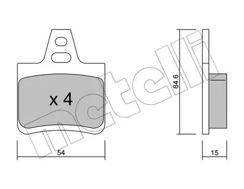 Brake Pad Set, disc brake (22-0285-0)