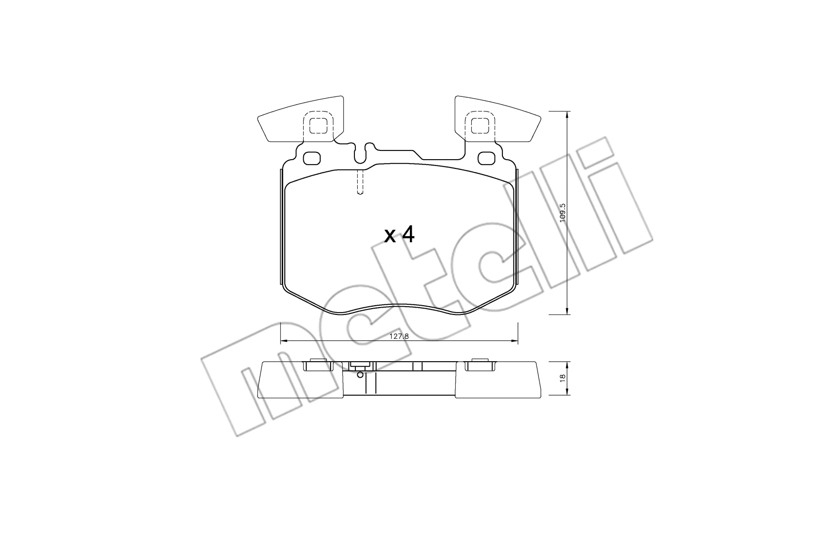 Brake Pad Set, disc brake (22-1310-0)