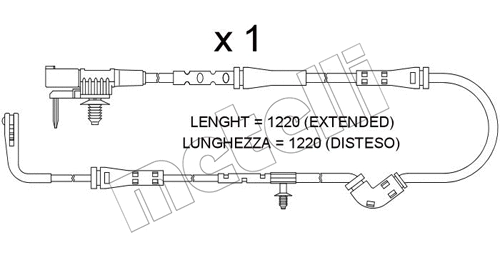 Warning Contact, brake pad wear (SU.386)