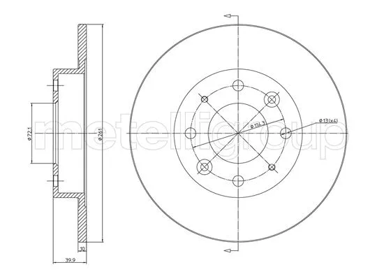 Brake Disc (23-1111C)