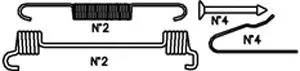 Accessory Kit, brake shoes (K356)