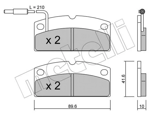 Brake Pad Set, disc brake (22-0767-1)