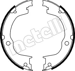 Brake Shoe Set, parking brake (53-0317)
