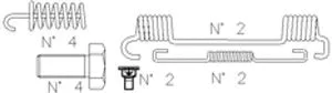 Accessory Kit, brake shoes (K311)