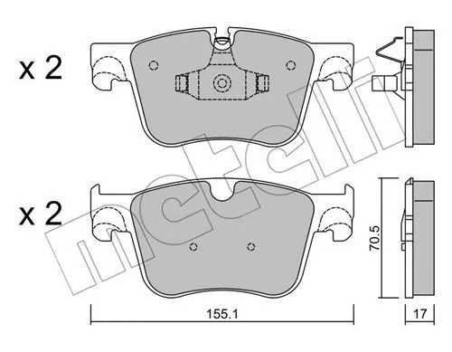Brake Pad Set, disc brake (22-0985-0)