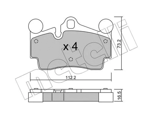 Brake Pad Set, disc brake (22-0655-0)