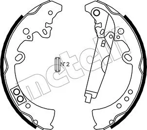 Brake Shoe Set (53-0445)