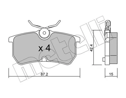 Brake Pad Set, disc brake (22-0317-0)