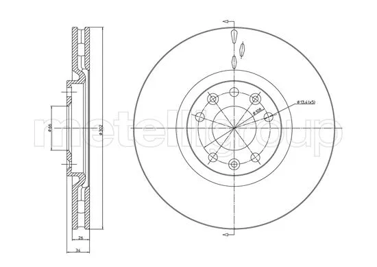 Brake Disc (23-1280C)