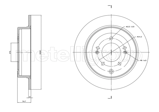 Brake Disc (23-1820C)