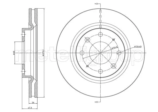 Brake Disc (23-1078C)