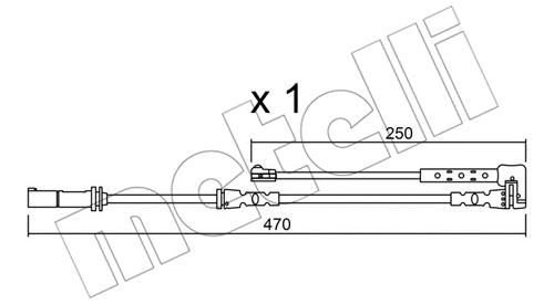 Warning Contact, brake pad wear (SU.338)