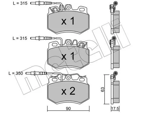 Brake Pad Set, disc brake (22-0049-2)