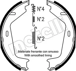Brake Shoe Set, parking brake (53-0530K)