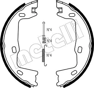 Brake Shoe Set, parking brake (53-0302K)