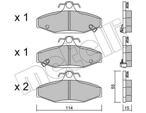 Brake Pad Set, disc brake (22-0520-0)
