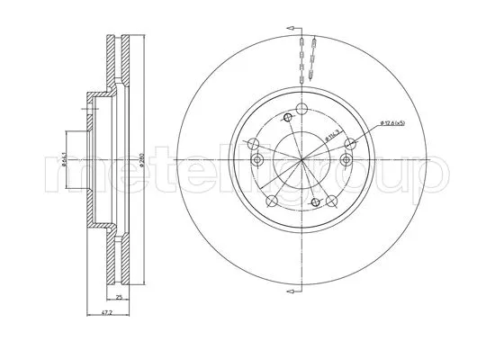 Brake Disc (23-1373C)