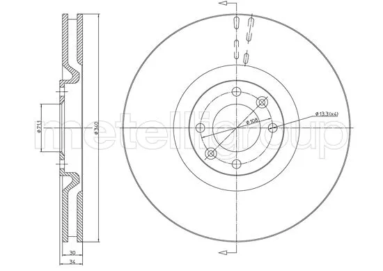 Brake Disc (23-1483C)