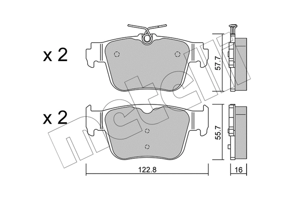 Brake Pad Set, disc brake (22-1317-0)