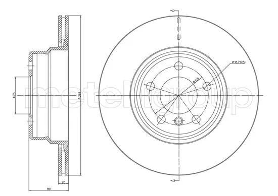 Brake Disc (23-1682C)