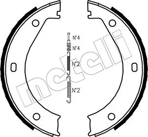 Brake Shoe Set, parking brake (53-0013K)