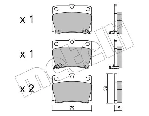 Brake Pad Set, disc brake (22-0484-0)