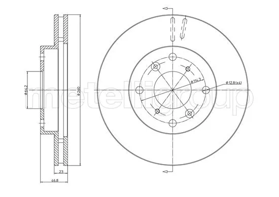 Brake Disc (23-1696C)