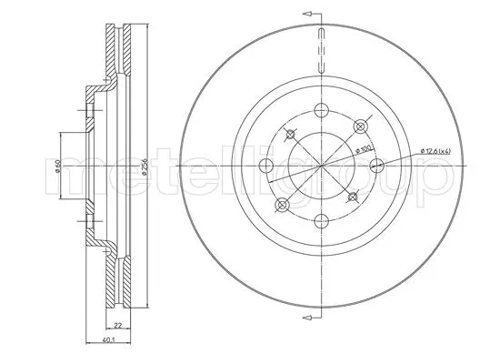 Brake Disc (23-1257C)
