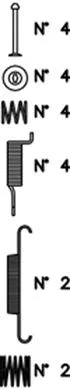 Accessory Kit, brake shoes (K439)