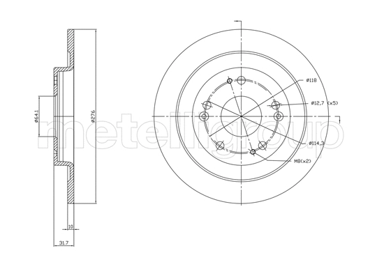 Brake Disc (23-1391C)