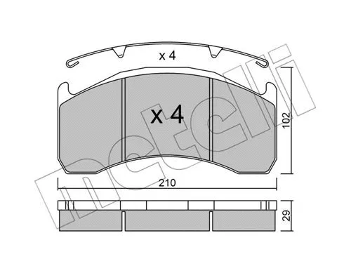 Brake Pad Set, disc brake (22-0592-0)