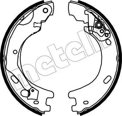 Brake Shoe Set, parking brake (53-0375)