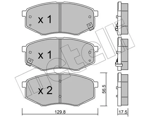 Brake Pad Set, disc brake (22-0942-0)