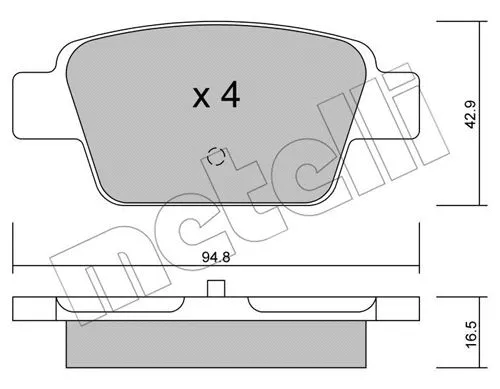 Brake Pad Set, disc brake (22-0323-0)