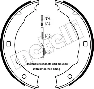 Brake Shoe Set, parking brake (53-0330K)