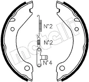 Brake Shoe Set, parking brake (53-0473K)