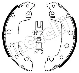 Brake Shoe Set (53-0340)