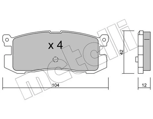 Brake Pad Set, disc brake (22-0233-0)
