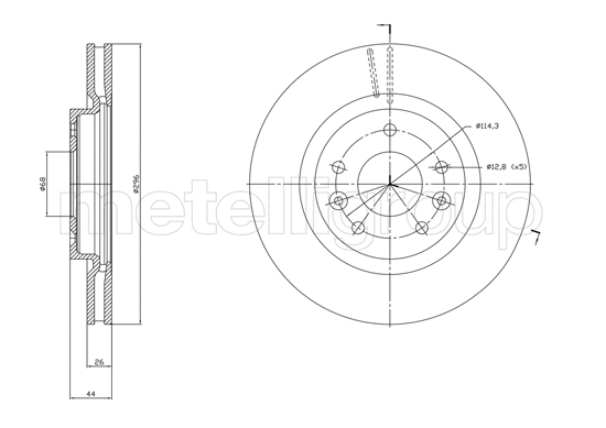 Brake Disc (23-1762C)