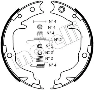 Brake Shoe Set, parking brake (53-0362K)
