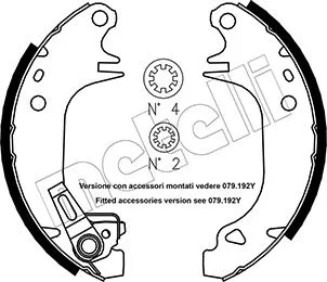 Brake Shoe Set (53-0320Y)