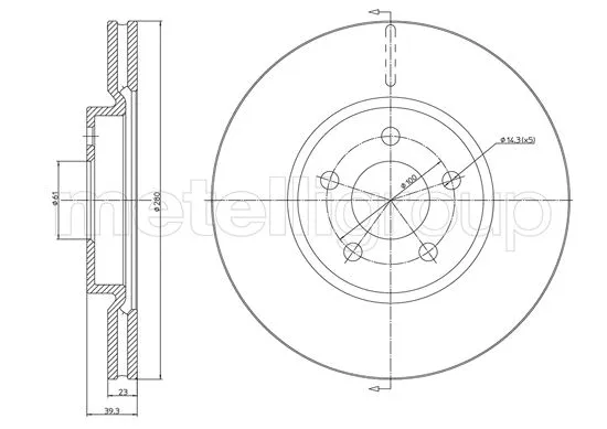 Brake Disc (23-1359C)