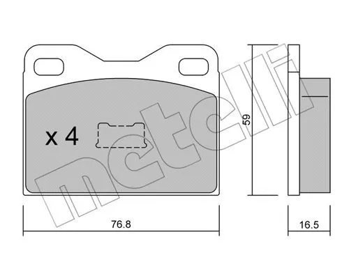 Brake Pad Set, disc brake (22-0015-1)