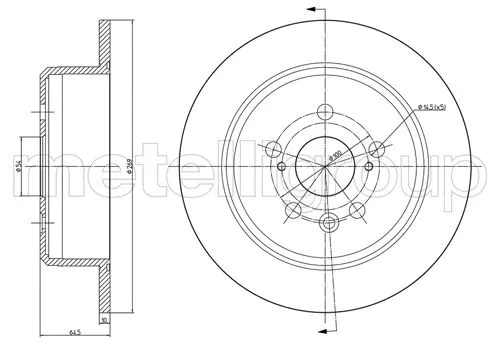 Brake Disc (23-1672C)